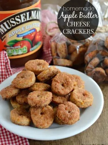 Homemade Apple Butter Cheese Crackers