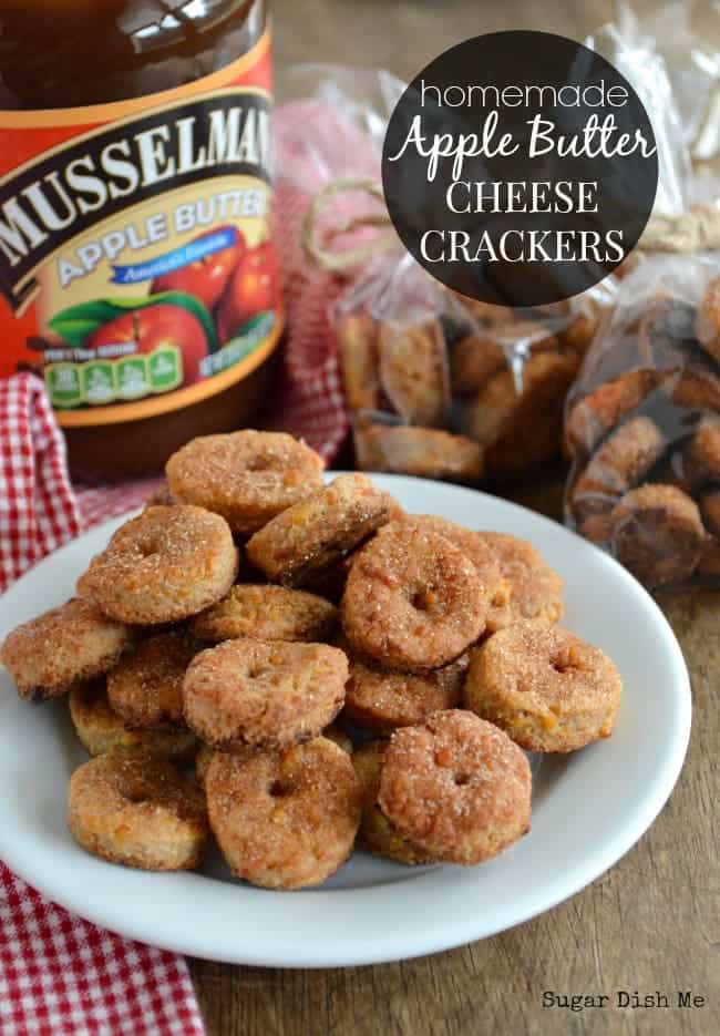 Homemade Apple Butter Cheese Crackers