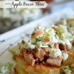 BBQ Pork Bites with Apple Bacon Slaw