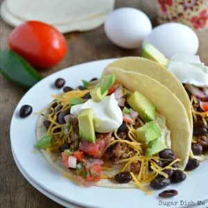 Sausage and Egg Breakfast Tacos