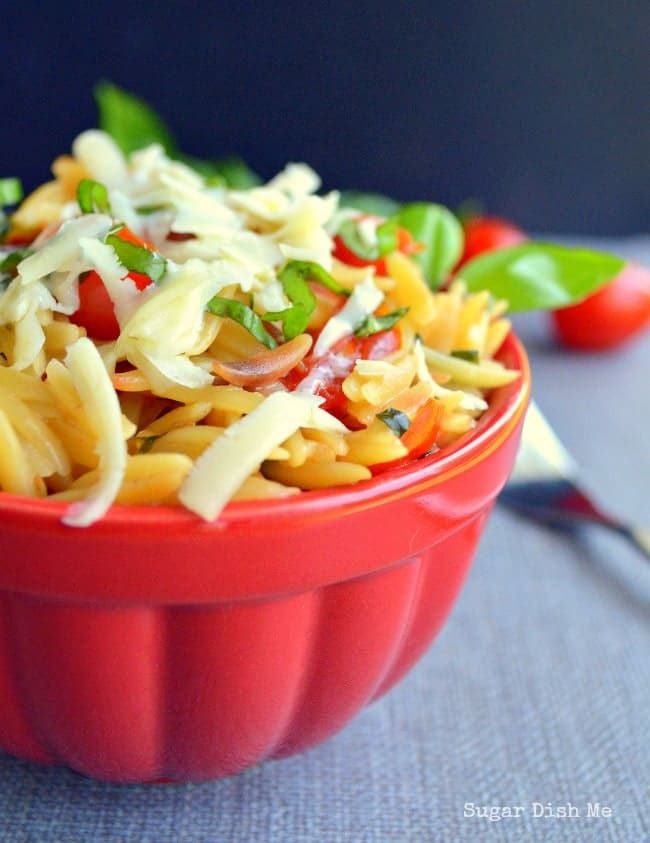 Orzo with Tomatoes and Basil