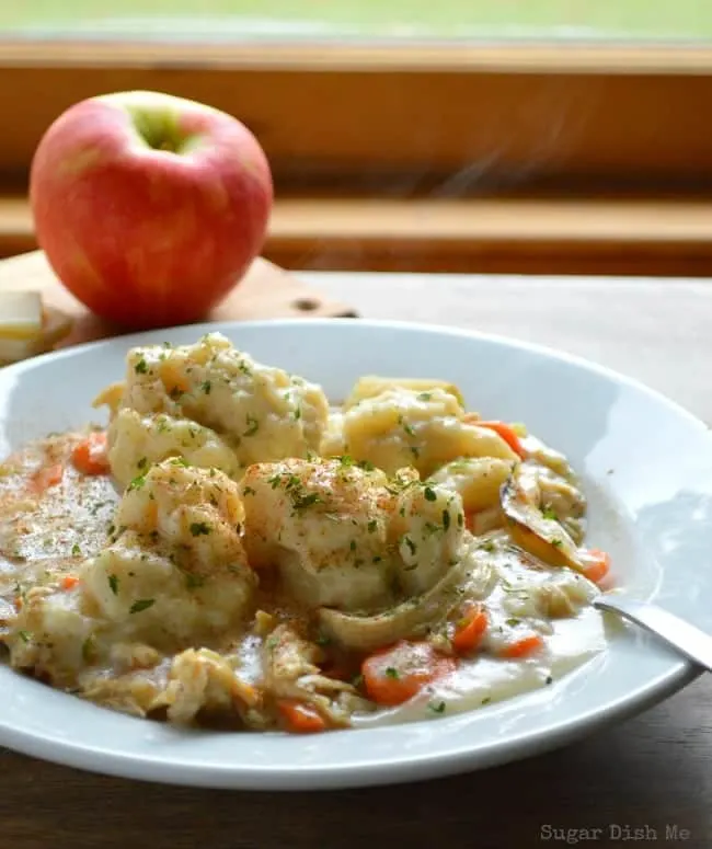 Easy Homemade Chicken and Dumpling Recipe with Apples