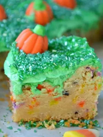 Halloween Sugar Cookie Bars