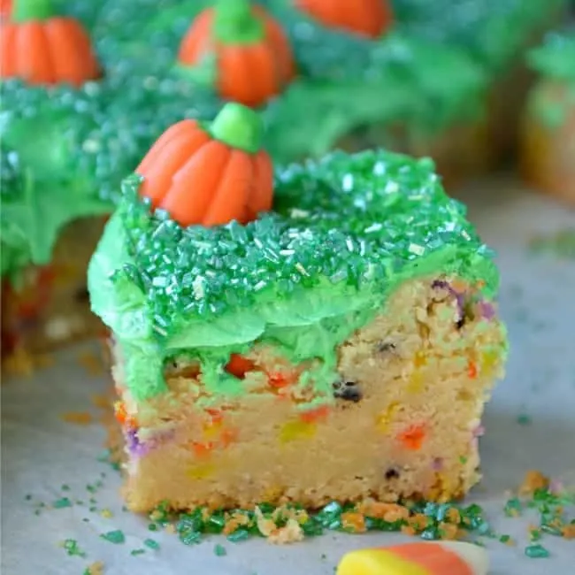 Halloween Sugar Cookie Bars