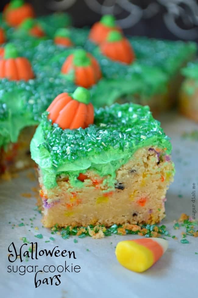 Halloween Sugar Cookie Bar Recipe