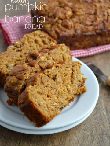 Healthy Pumpkin Banana Bread