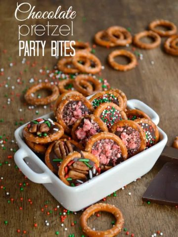 Chocolate Pretzel Party Bites