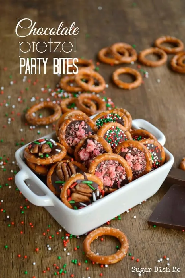 Chocolate Pretzel Party Bites