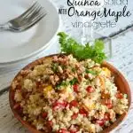 Pomegranate Quinoa Salad with Orange Maple Vinaigrette