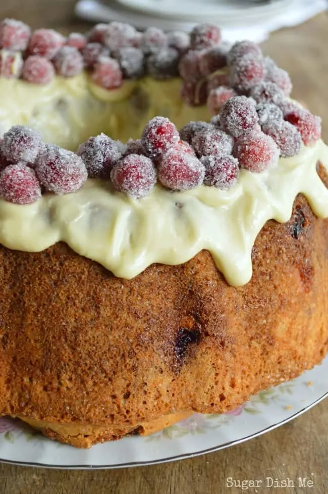 White Chocolate Cranberry Pound Cake Recipe