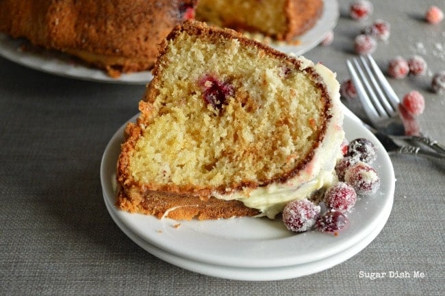 White Chocolate Cranberry Pound Cake Recipe