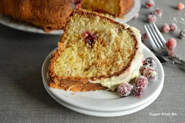 White Chocolate Cranberry Pound Cake Recipe