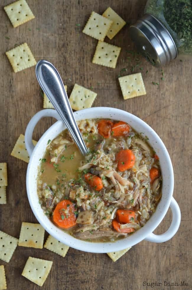 Chicken Mushroom and Wild Rice Soup