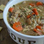 Creamy Chicken Mushroom and Wild Rice Soup