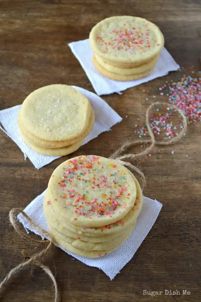 Lemon Ginger Slice-n-Bake Sugar Cookies