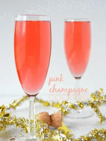 Pink Champagne Cocktails