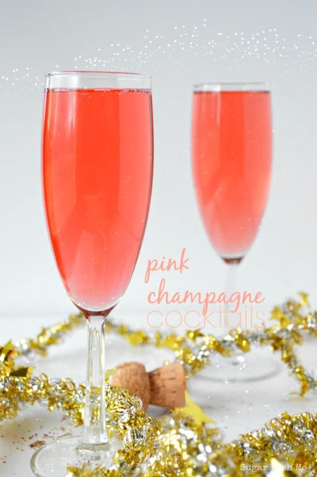 Pink Champagne Cocktails
