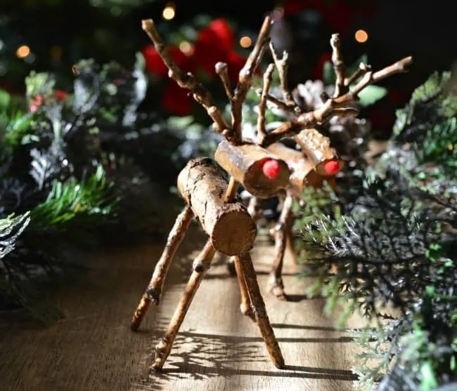 Tiny Hand Carved Reindeer