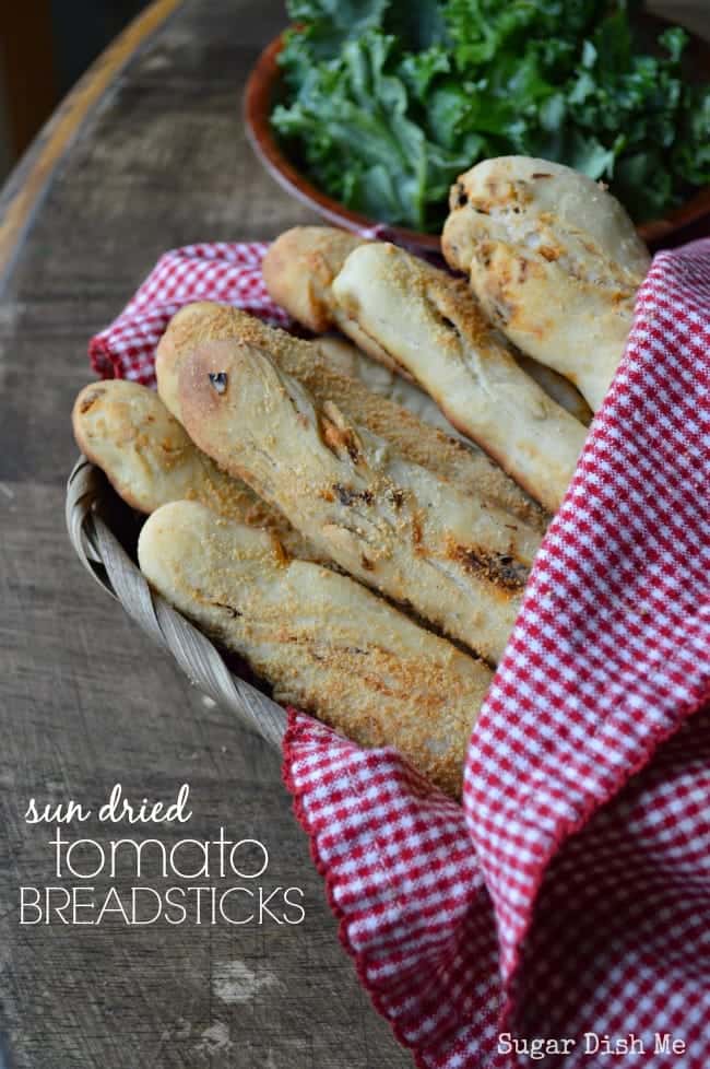 sun dried tomato breadsticks