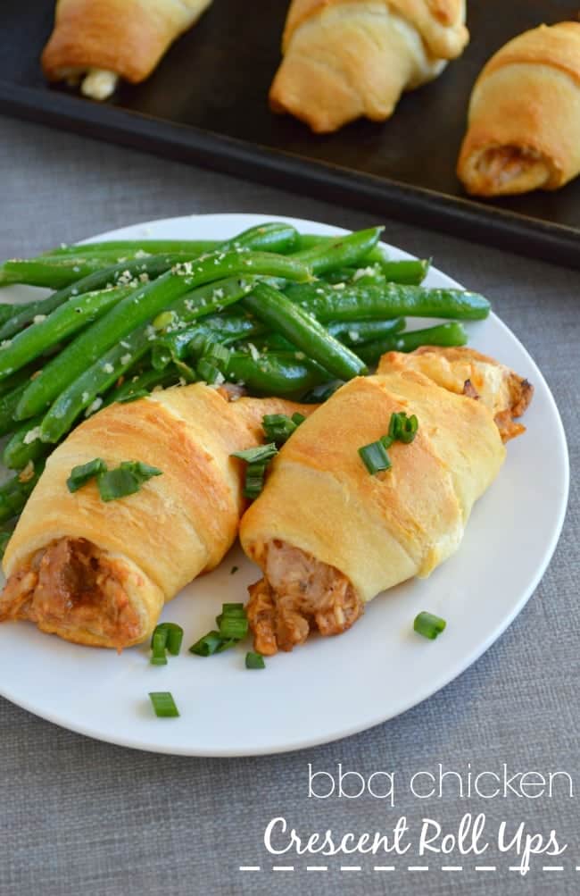 BBQ Chicken Crescent Roll Ups