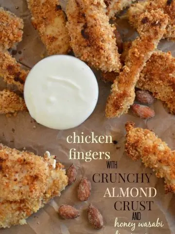 Chicken Fingers with Crunchy Almond Crust