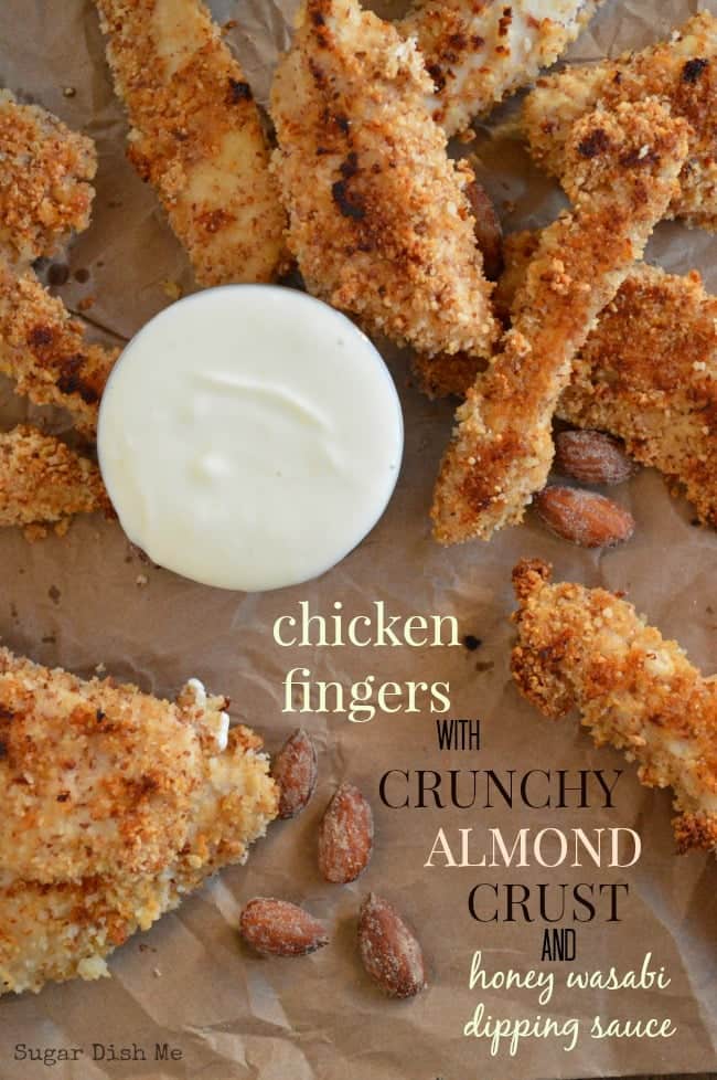 Chicken Fingers with Crunchy Almond Crust