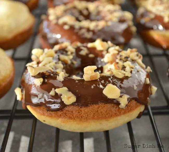 Chunky Monkey Baked Banana Donuts