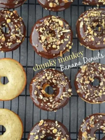 Chunky Monkey Banana Donuts