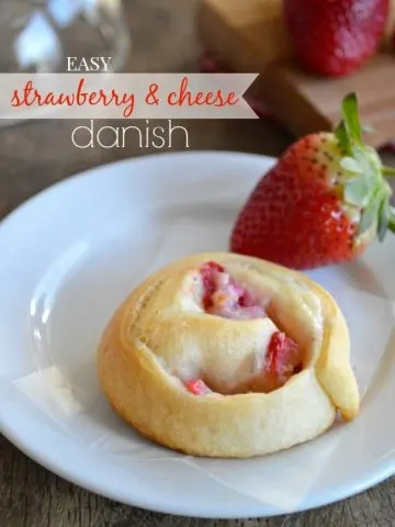 Easy Strawberry Cheese Danish