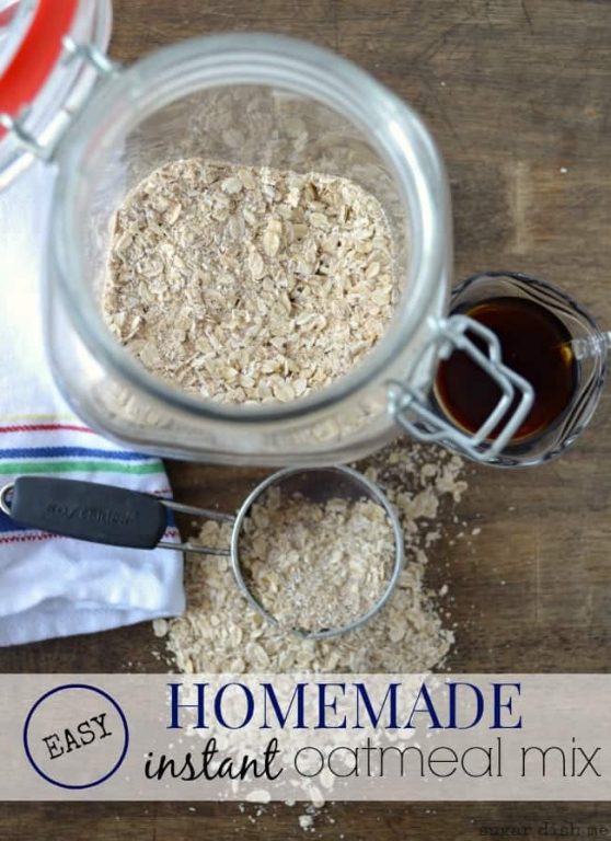 Homemade Instant Oatmeal Mix Sugar Dish Me