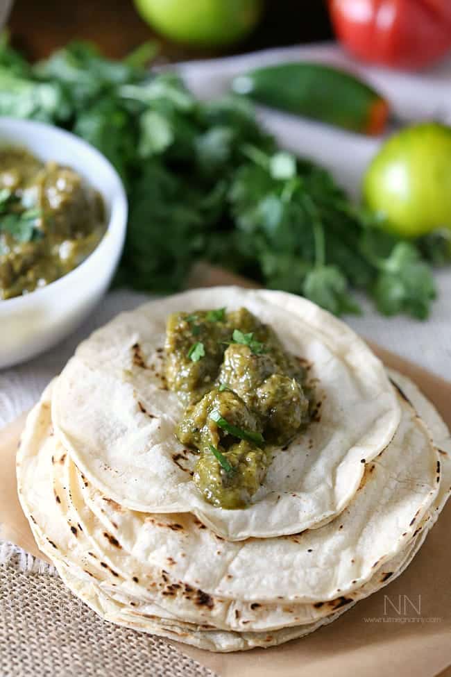 Pork Chile Verde via Nutmeg Nanny