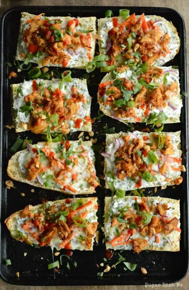 Thai Chicken French Bread Pizza Recipe