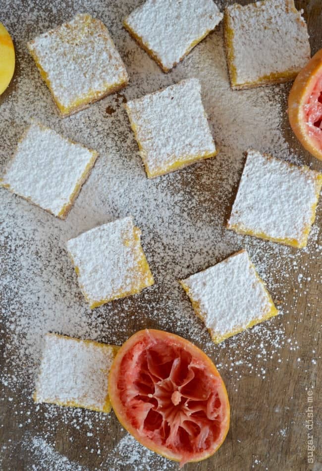 Grapefruit Bars with Shortbread Crust