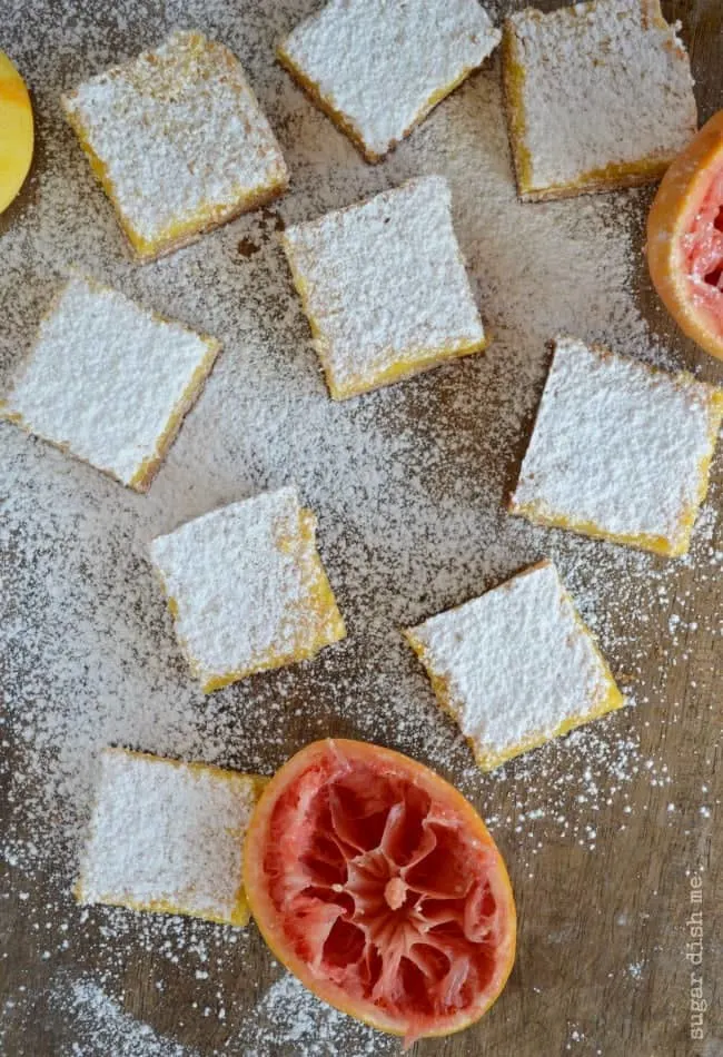 Grapefruit Bars with Shortbread Crust