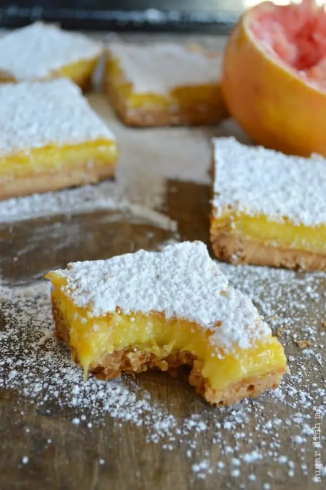 Citrus Bars with Grapefruit