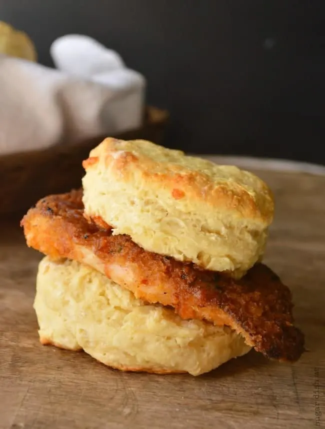 Crispy Cajun Chicken Biscuits