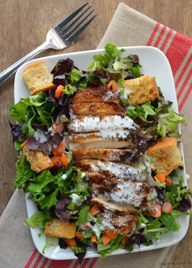 Crispy Cajun Chicken Salad