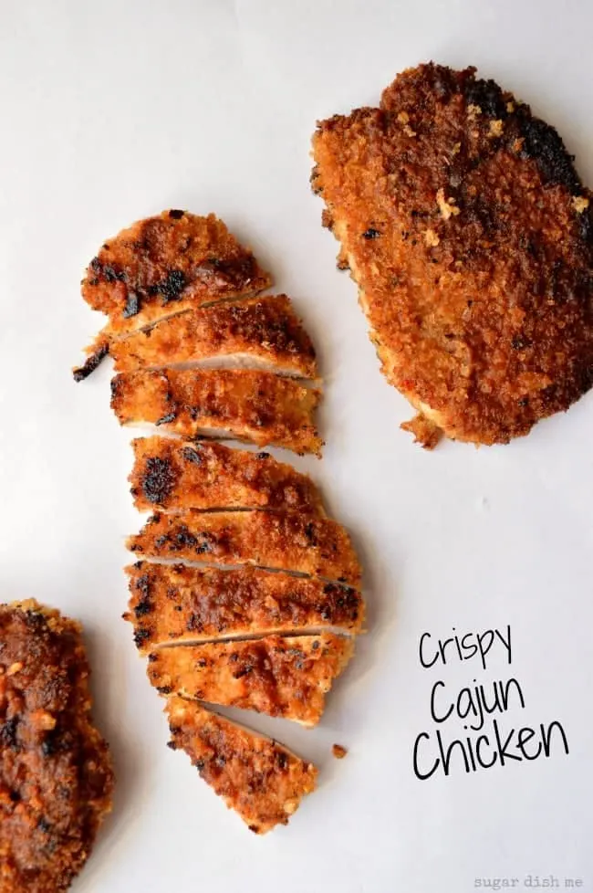 Crispy Cajun Chicken - Sugar Dish Me