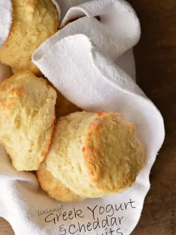 Skinny Greek Yogurt Cheddar Biscuits