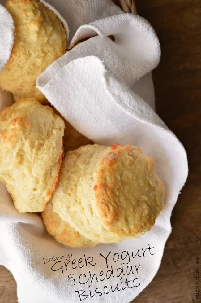 Skinny Greek Yogurt Cheddar Biscuits