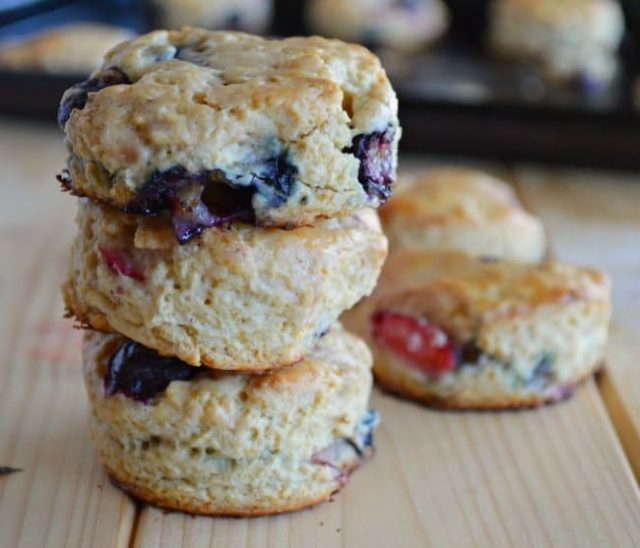 Mixed Berry Biscuits Sugar Dish Me