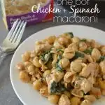 One Pot Chicken and Spinach Macaroni