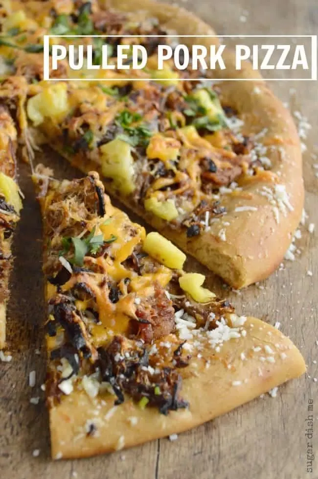 Pulled Pork Pizza with a Copycat Mellow Mushroom Crust