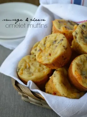 Sausage and Cheese Omelet Muffins