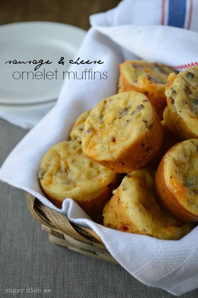 Sausage and Cheese Omelet Muffins