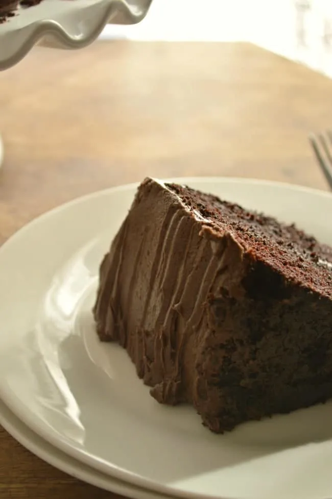 Sour Cream Fudge Cake