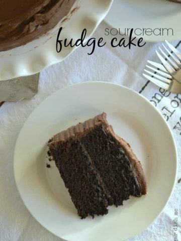 Sour Cream Fudge Cake