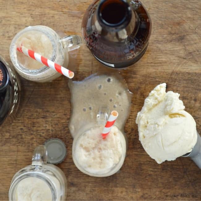 Bourbon Cream Ice Cream Floats