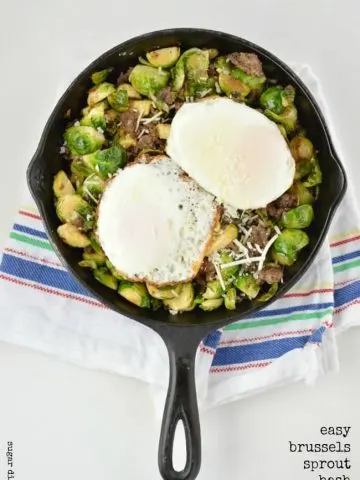 Quick and Easy Brussels Sprout Hash
