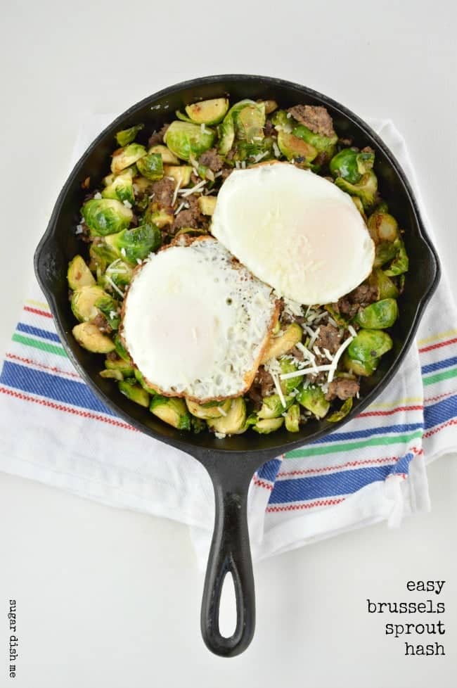 Quick and Easy Brussels Sprout Hash